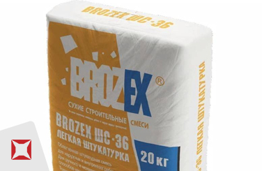Штукатурка Brozex 20 кг для стен