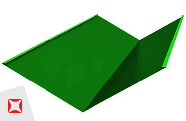 Планка ендовы зеленая 298х298х2000 мм
