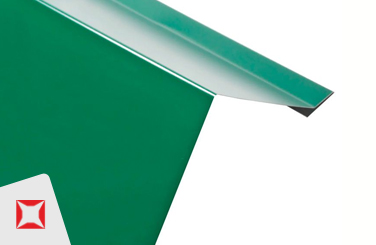 Планка карнизная зеленая 100х69 мм Металл профиль