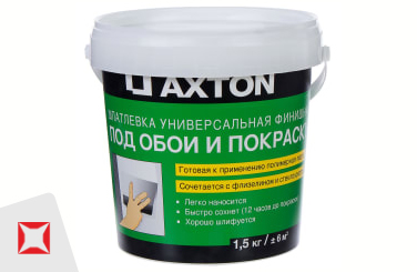 Шпаклёвка Axton 1,5 кг для внутренних работ
