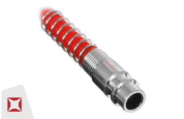 Шланг спиральный фитинги рапид Quattro Elementi 770-957 Ф 6x8 мм для полива (красный)