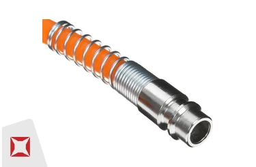 Шланг спиральный фитинги рапид Калибр 5 413405 Ф 5x8 мм для полива (оранжевый)